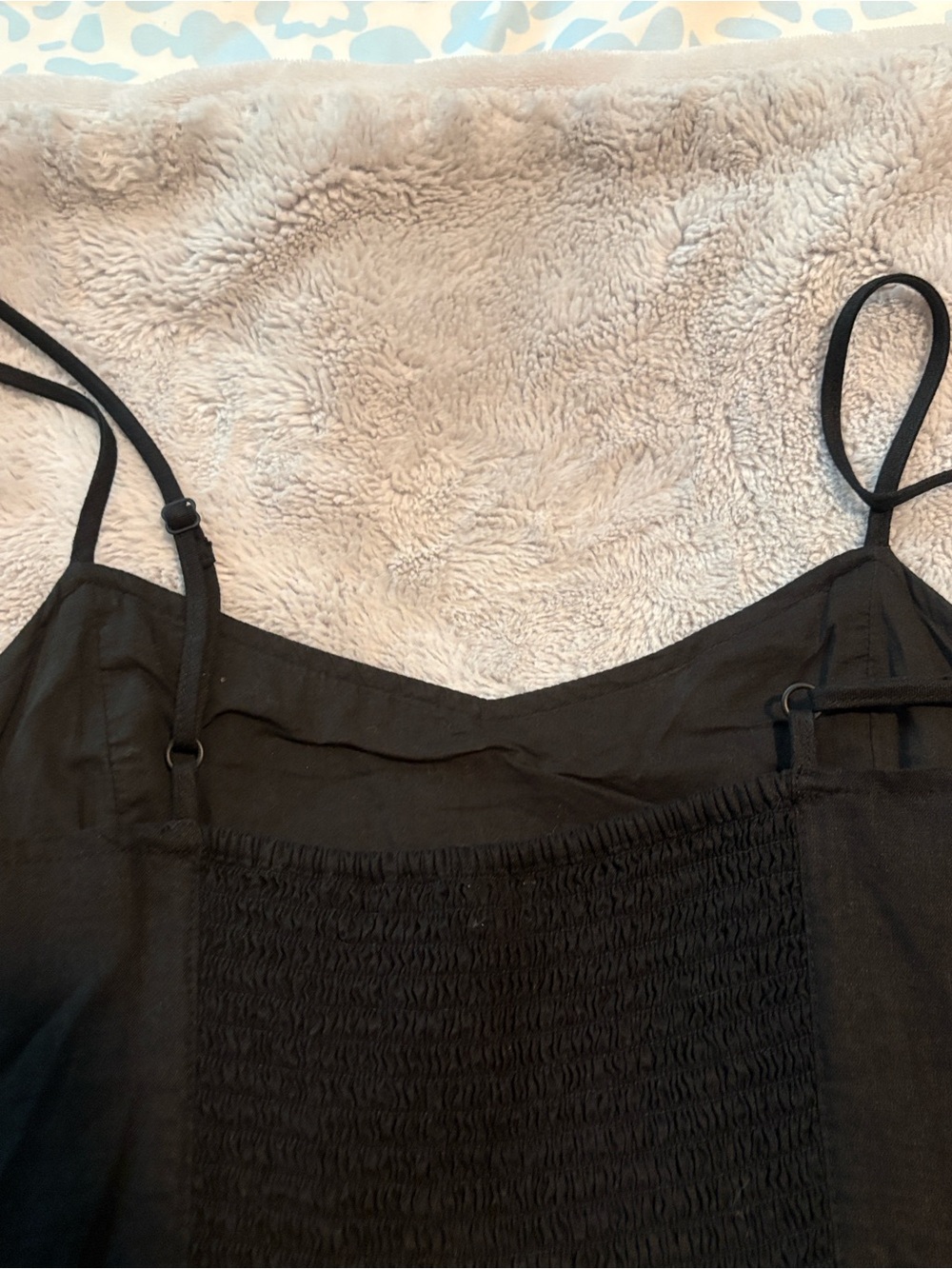 EUC aerie Black Linen Blend Mini Sundress Size M - Picture 7 of 8